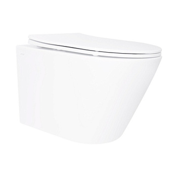 Q-TAP Унітаз підвісний Swan Ultra Quiet, сид.Slim Dur S-cl Q- rel 485x360x320mm WHITE