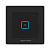 Однополюсний сенсорний рамковий скляний вимикач SINUM FS-01 чорний