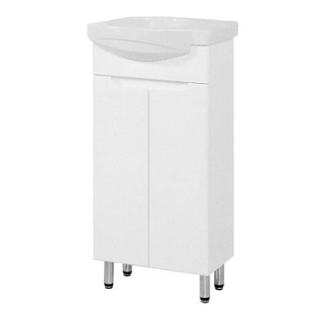 Тумба Сімпл (Сіметрі) під умив. Комо 40 підвісна права (014019) + умивальник меблевий COMO 40