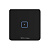 Однорежимний скляний сенсорний вимикач SINUM WS-01 чорний