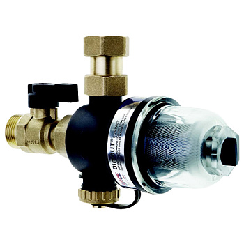 DirtOUT Compact магнітний шламоуловлювач  3-4” РВ з чорним прозорим корпусом