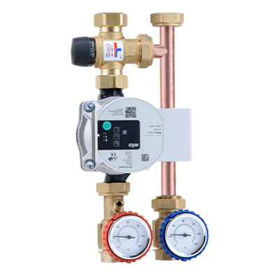 72G02000L Термостатична насосна група 20-55°С  DN20 без ізоляції з насосом Grundfos UPM3 Auto 15-70  72G02000L Термостатична насосна група 20-55°С  DN20 без ізоляції з насосом Grundfos UPM3 Auto 15-70