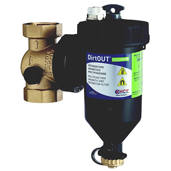 DirtOUT DUAL MODE магнітний шламоуловлювач 1 1 4 РВ з байпасом