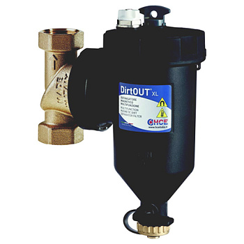 DirtOUT XL магнітний шламоуловлювач  3 4” РВ з латунним трійником