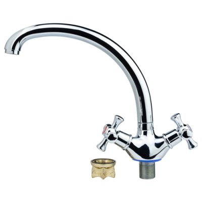 Aquatica Змішувач PL-4B155C для кухні гусак ухо на гайці