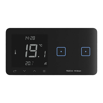 Контролер з вимикачем світла SINUM WSR-02m L лівий двополюсний чорний