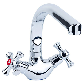 Aquatica Змішувач PL-4B255C  для кухні Г-гусак на гайці