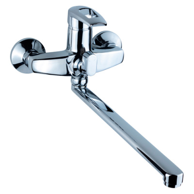 Aquatica Змішувач KM-2C233C Ø35 для ванни гусак прямий 350мм дивертор вмонтований картриджний