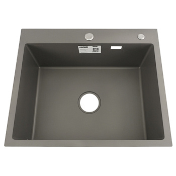 VENTA Мийка для кухні інтегрована, дозатор для мила, 600x500 тов. 3,0 1,0мм., Gray BVM6050G