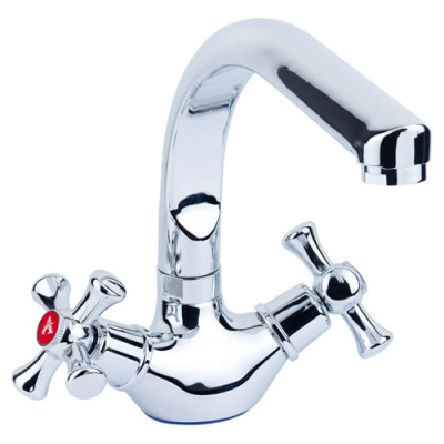 Aquatica Змішувач PL-4B255C  для кухні Г-гусак на гайці