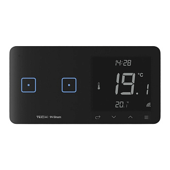 Контролер з вимикачем світла SINUM WSR-02m P правий двополюсний чорний