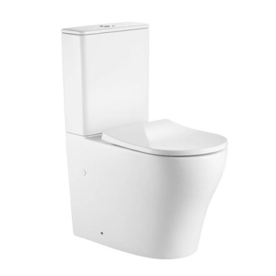 Q-TAP Унітаз підлоговий Virgo Ultra Quiet, сид Slim Duroplast 660x360x855mm WHITE