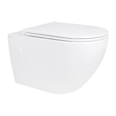 Q-TAP Унітаз підвісний Robin Ultra Quiet, сид.Slim Dur S-cl Q- rel 490x370x360mm WHITE