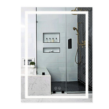 Q-TAP Дзеркало Mideya LED DC-F937 прямокутне з антизапотіванням, 600 800 мм