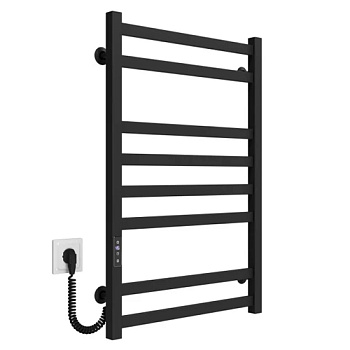 Рушникосушка DEFFI Avast ЧФ П8 500х800 Електрична Ліва (чорний мат)