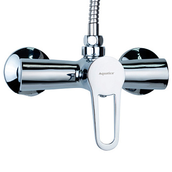 Aquatica Змішувач HK-2C130C Ø35 для ванни гусак прямий 150мм дивертор вмонтований картриджний