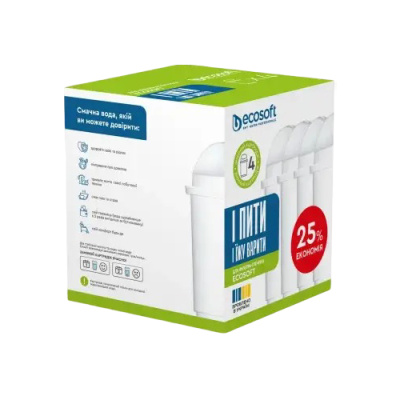 Ecosoft Компл.картриждів 3+1 для фільтра-глечика Покращений Наша Вода_3