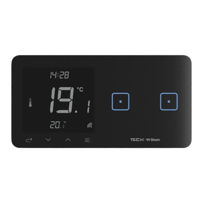 Контролер з вимикачем світла SINUM WSR-02m L лівий двополюсний чорний Контролер з вимикачем світла SINUM WSR-02m L лівий двополюсний чорний