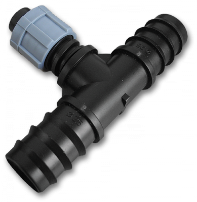 Тройник лента  2 х Соединитель для трубки 16мм DSTA04-16L