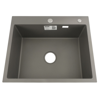 VENTA Мийка для кухні інтегрована, дозатор для мила, 600x500 тов. 3,0 1,0мм., Gray BVM6050G