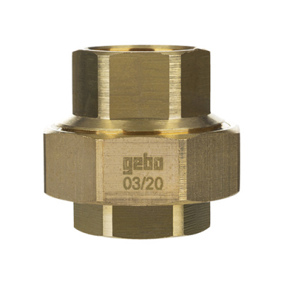 GEBO Розбірне з'єднання пряме конічне 1 2 ВВ латунь