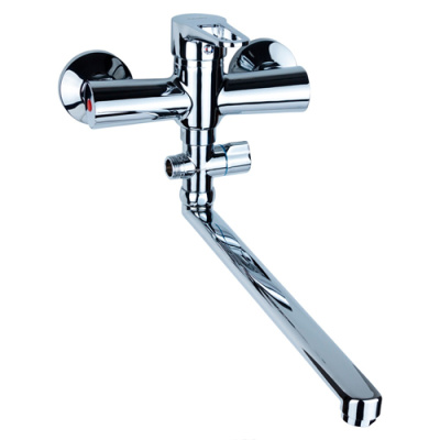 Aquatica Змішувач HM-2C231C Ø40 для ванни гусак прямий 350мм дивертор вмонтований картриджний