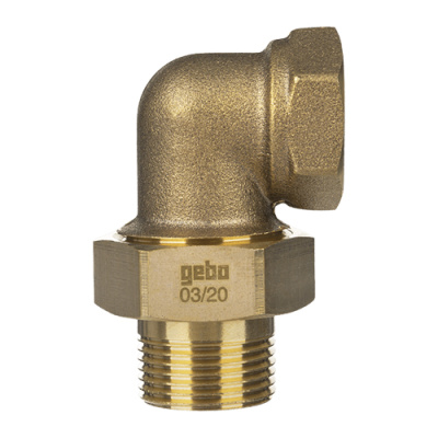 GEBO Розбірне з'єднання конічне кутове 1 2 ВЗ латунь