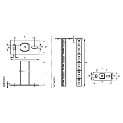 BIS RapidRail® Консоль стінова 30x15x200мм_2